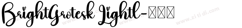 BrightGrotesk Lightl字体转换